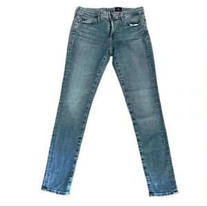 Adriano Goldschmied The Leggings Ankle Mid-Rise Blue Blend  Skinny Jeans Size 26